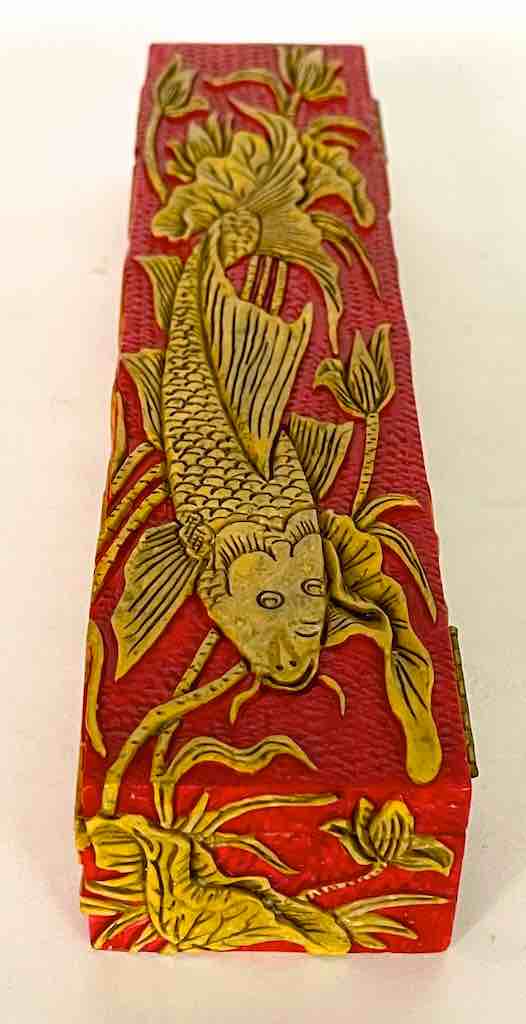 Carp Design - Large Rectangle Soapstone Trinket Decor Box