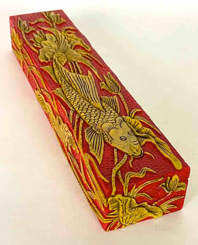 Carp Design - Large Rectangle Soapstone Trinket Decor Box