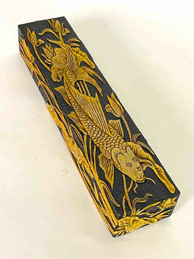 Carp Design - Large Rectangle Soapstone Trinket Decor Box