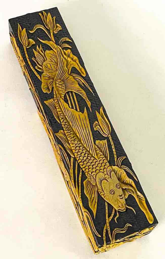 Carp Design - Large Rectangle Soapstone Trinket Decor Box