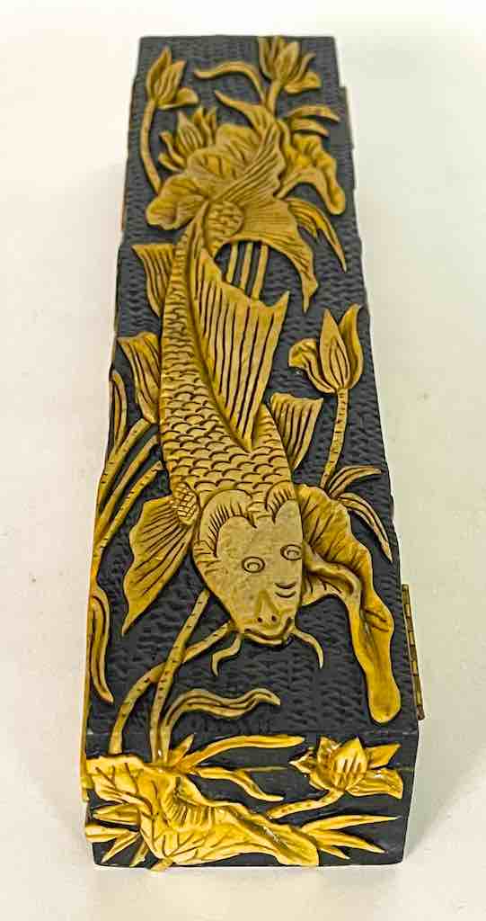 Carp Design - Large Rectangle Soapstone Trinket Decor Box