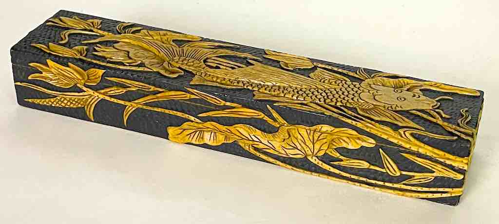 Carp Design - Large Rectangle Soapstone Trinket Decor Box