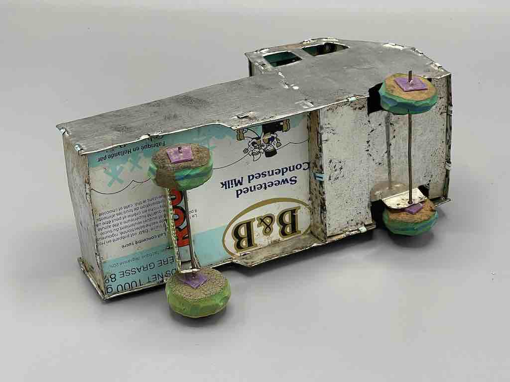 African Recycled Metal Can Toy Utility Pickup Truck - Burkina Faso