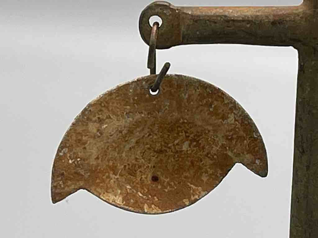 Brass Christian Cross "Asen" Figure on Base - Benin