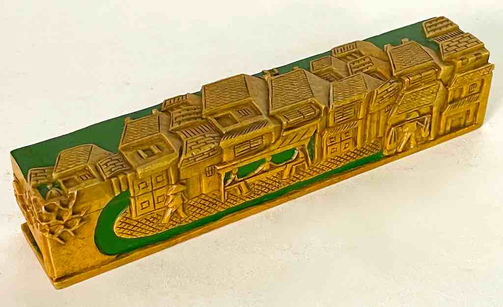Vietnamese Street Design - Long Soapstone Trinket Decor Pencil Box