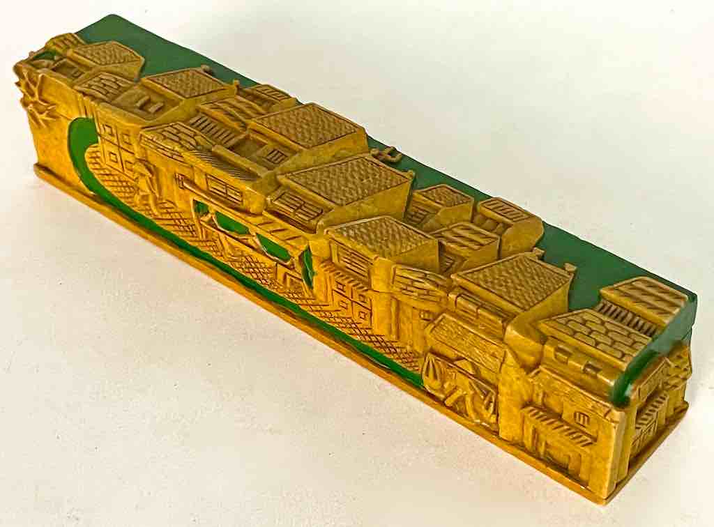 Vietnamese Street Design - Long Soapstone Trinket Decor Pencil Box