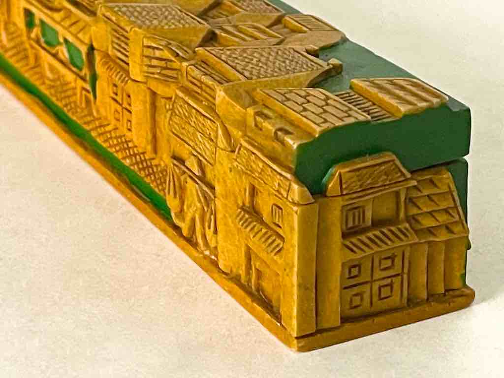 Vietnamese Street Design - Long Soapstone Trinket Decor Pencil Box
