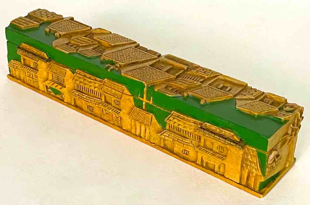 Vietnamese Street Design - Long Soapstone Trinket Decor Pencil Box