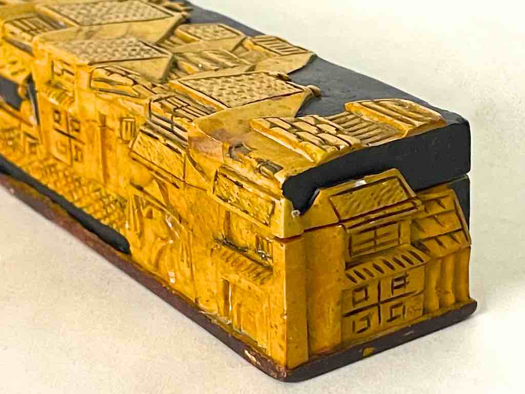 Vietnamese Street Design - Long Soapstone Trinket Decor Pencil Box