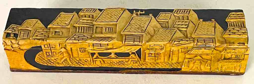 Vietnamese Street Design - Long Soapstone Trinket Decor Pencil Box
