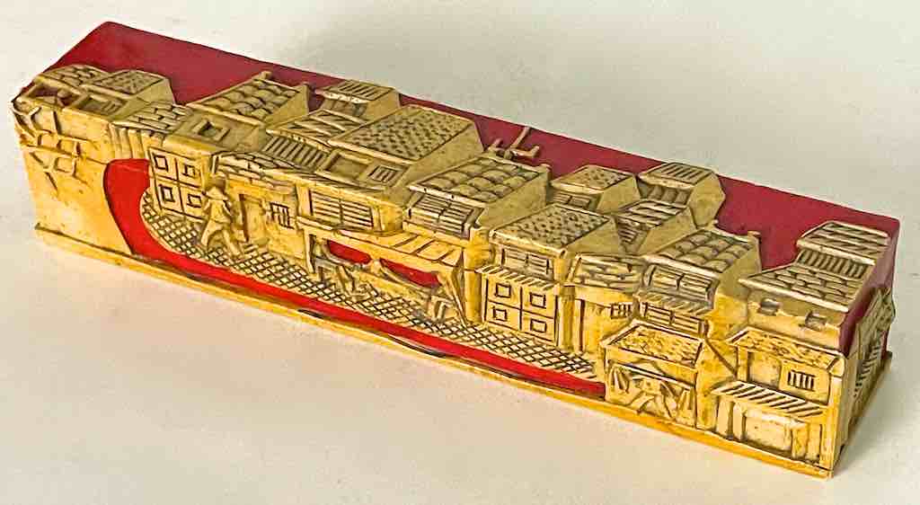 Vietnamese Street Design - Long Soapstone Trinket Decor Pencil Box