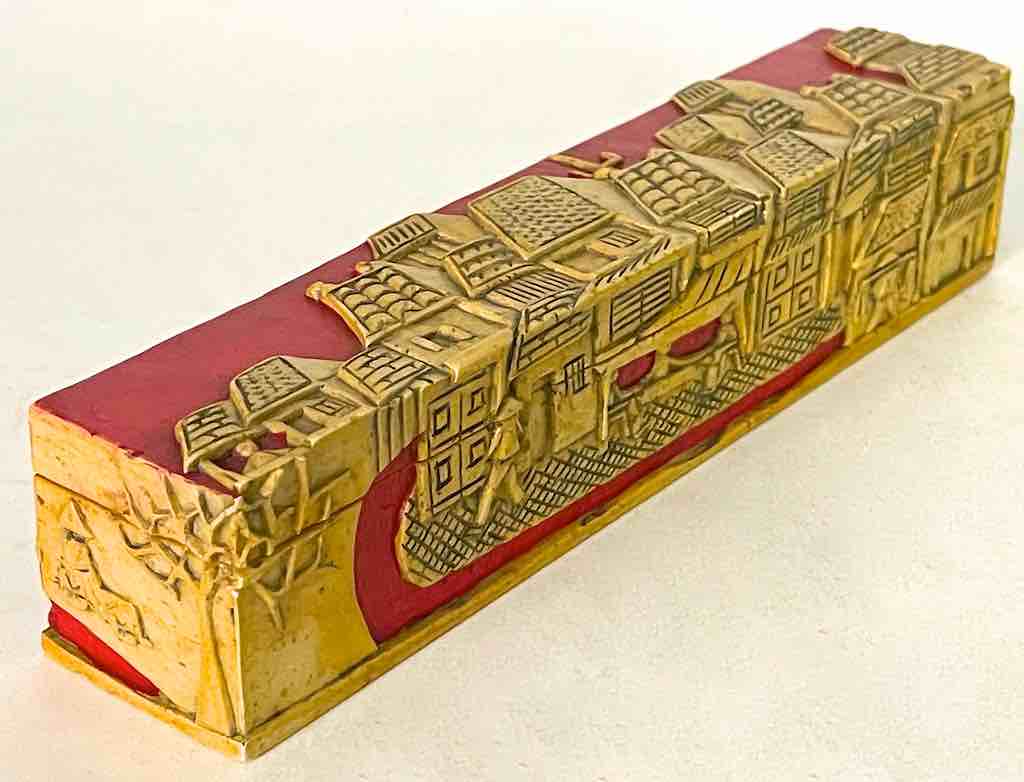 Vietnamese Street Design - Long Soapstone Trinket Decor Pencil Box