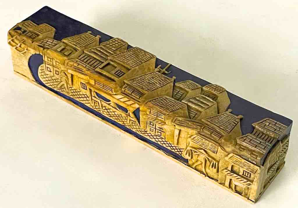 Vietnamese Street Design - Long Soapstone Trinket Decor Pencil Box