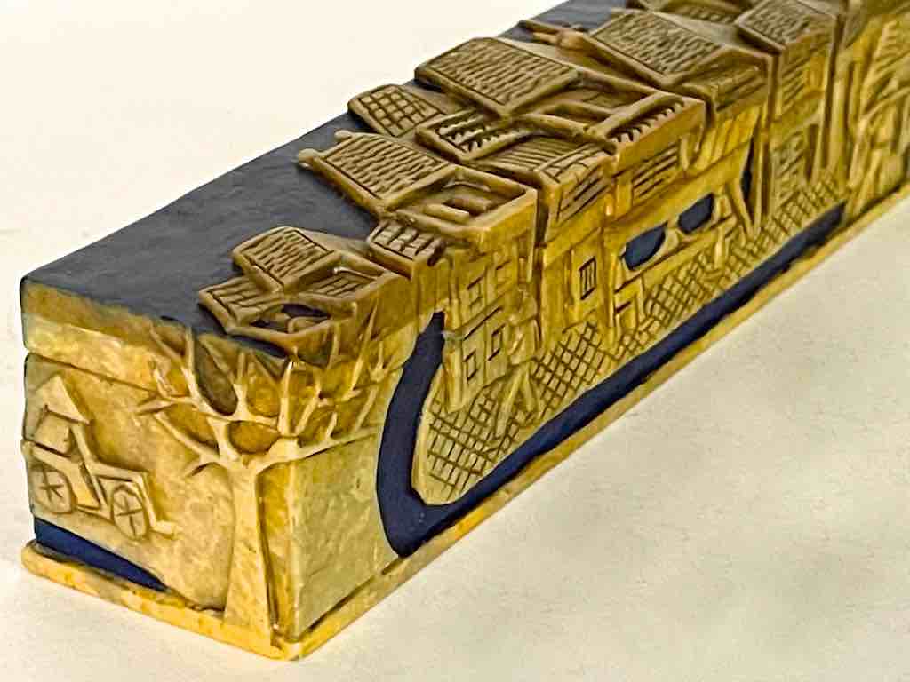 Vietnamese Street Design - Long Soapstone Trinket Decor Pencil Box