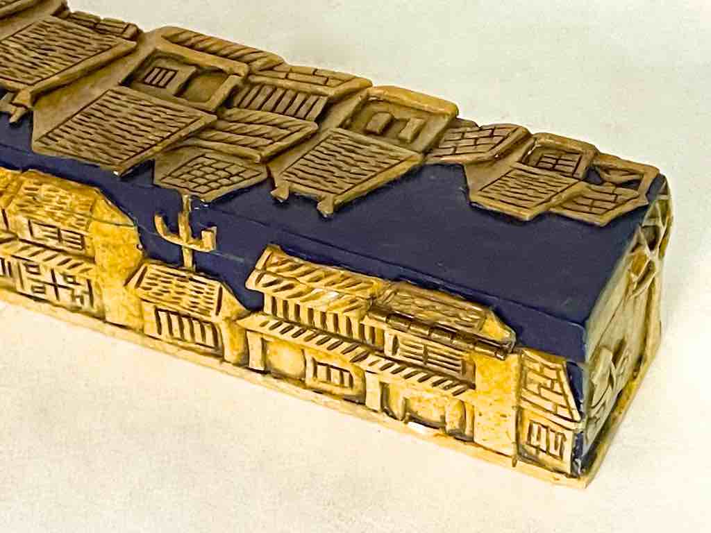 Vietnamese Street Design - Long Soapstone Trinket Decor Pencil Box