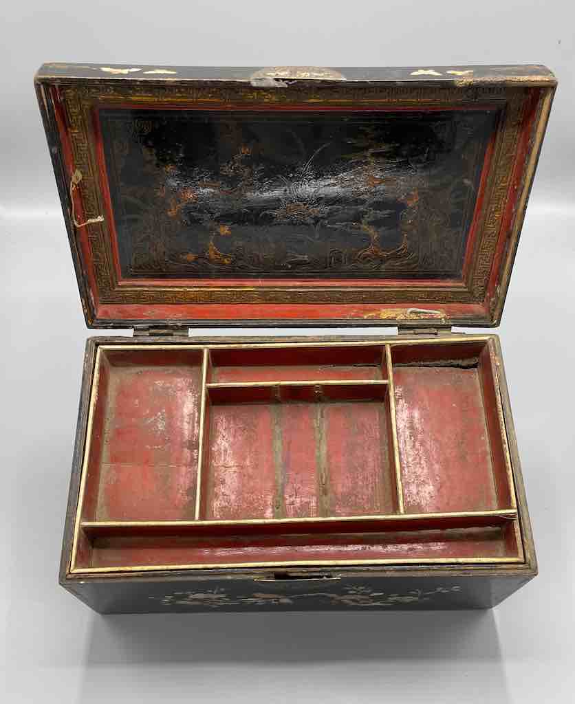 Vintage Vietnamese Mother of Pearl Inlaid Jewelry Box