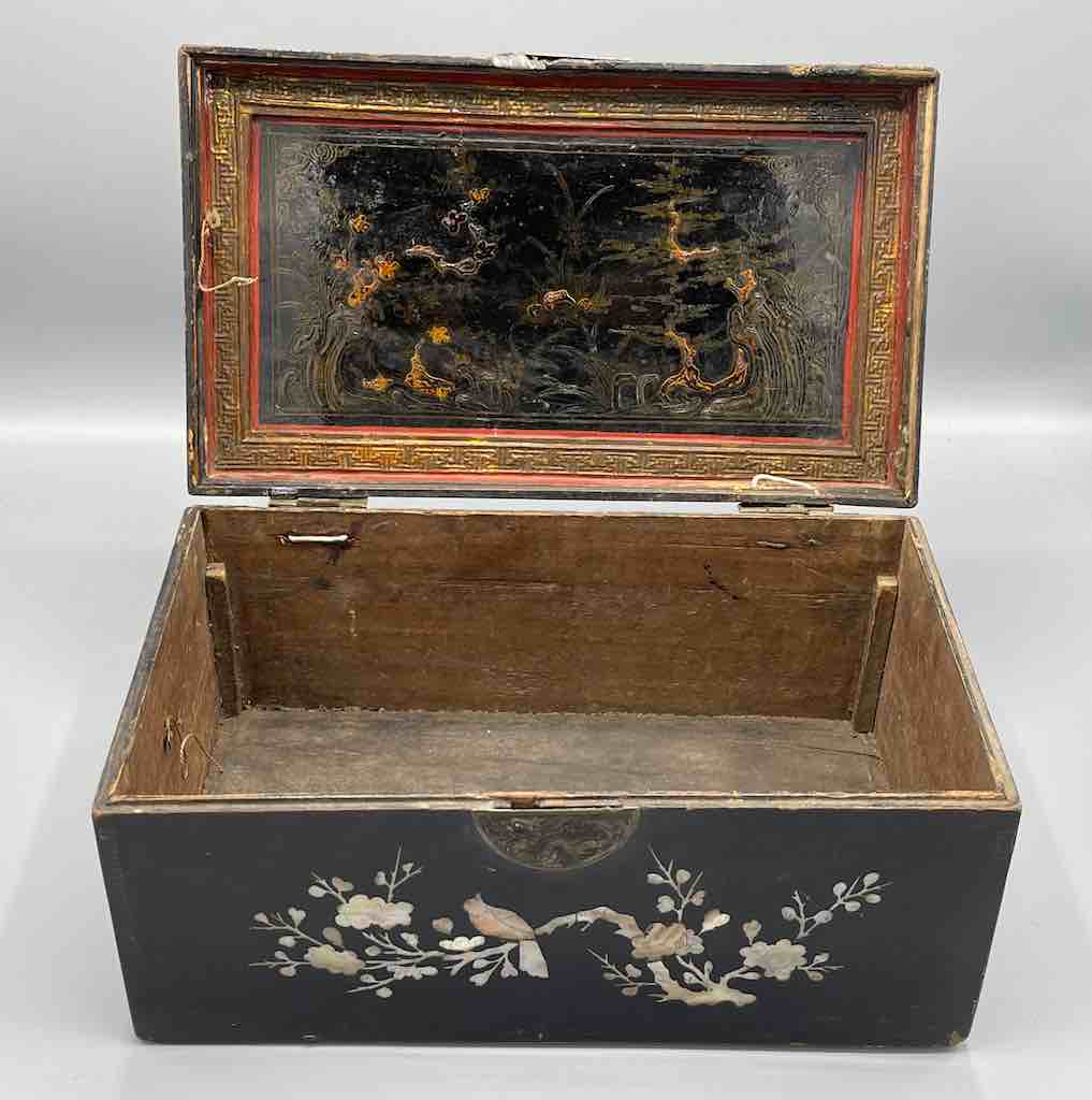 Vintage Vietnamese Mother of Pearl Inlaid Jewelry Box