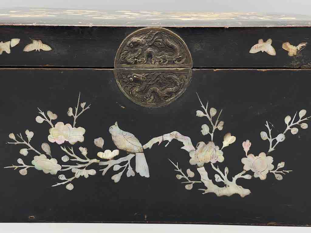 Vintage Vietnamese Mother of Pearl Inlaid Jewelry Box