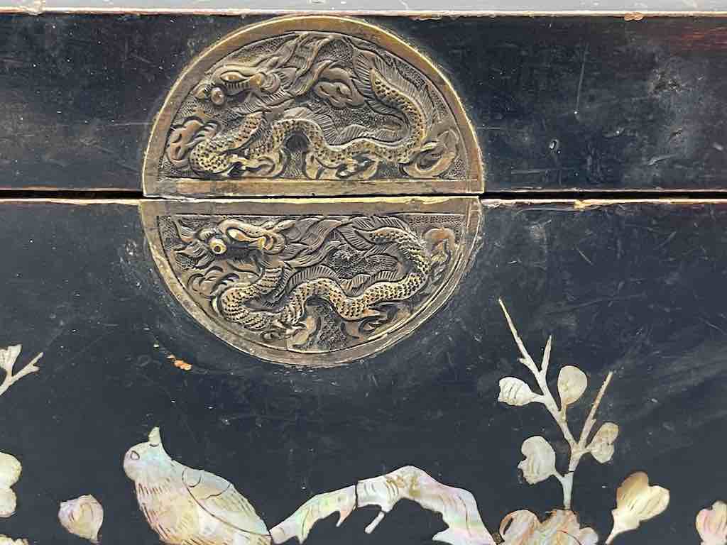 Vintage Vietnamese Mother of Pearl Inlaid Jewelry Box