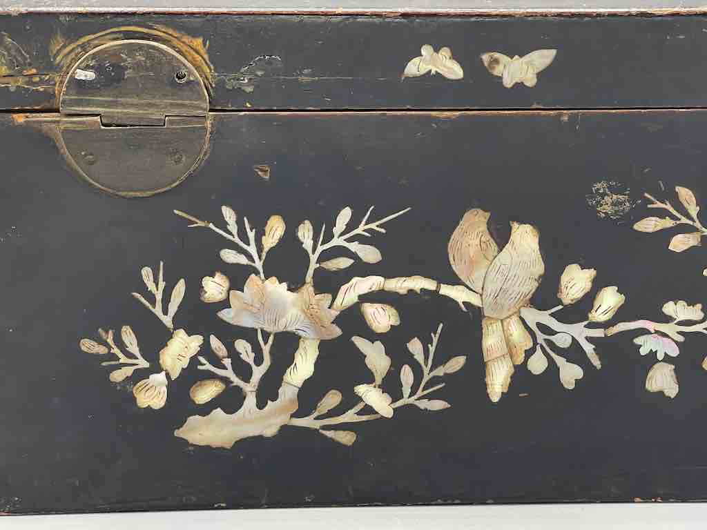 Vintage Vietnamese Mother of Pearl Inlaid Jewelry Box