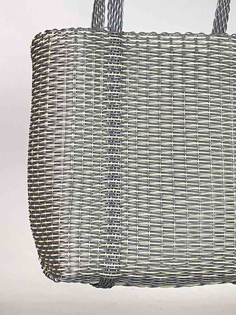 Large Deep Woven Recyclyed Plastic High Capacity Handbag - El Salvador