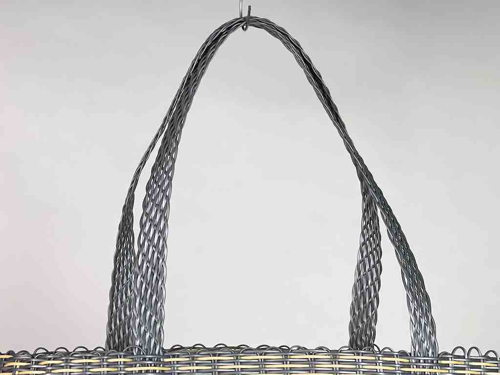 Large Deep Woven Recyclyed Plastic High Capacity Handbag - El Salvador