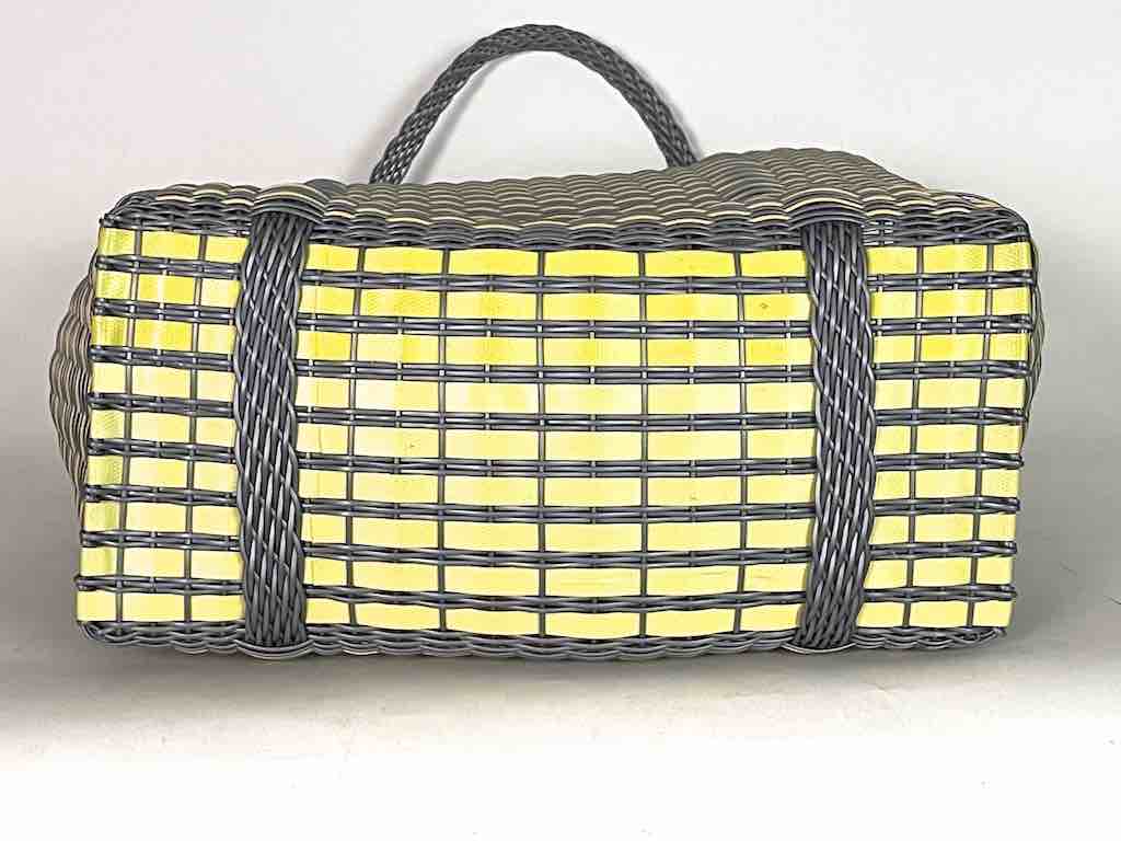 Large Deep Woven Recyclyed Plastic High Capacity Handbag - El Salvador