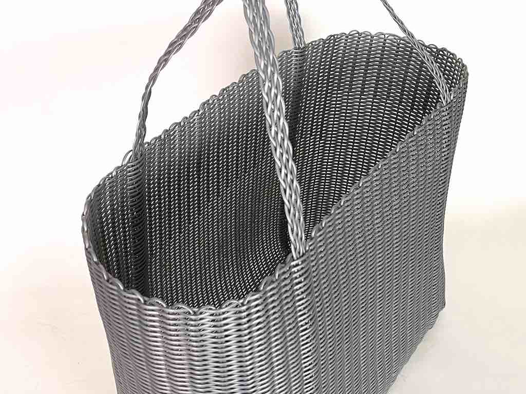 Large Deep Woven Recyclyed Plastic High Capacity Handbag - El Salvador