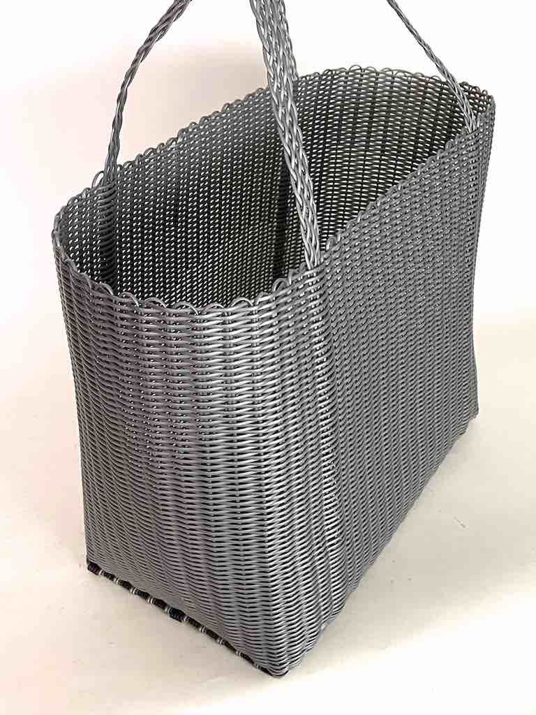Large Deep Woven Recyclyed Plastic High Capacity Handbag - El Salvador