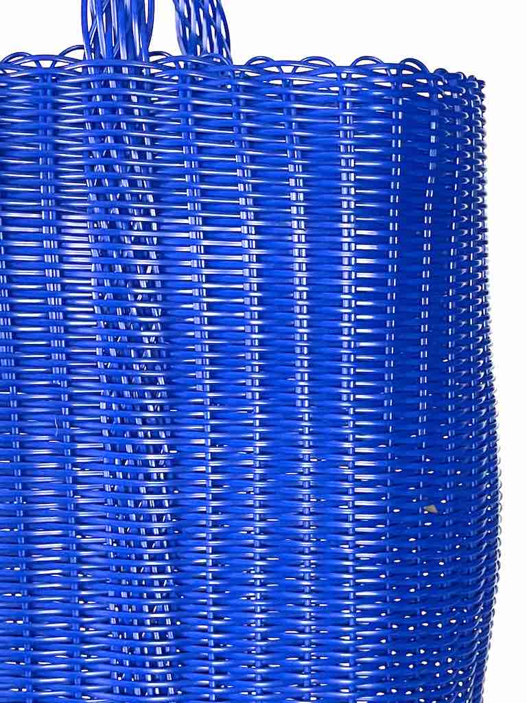 Large Deep Woven Recyclyed Plastic High Capacity Handbag - El Salvador