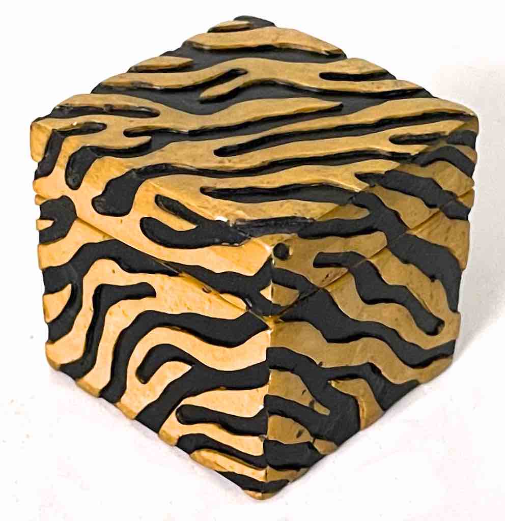 Zebra Motif Soapstone Trinket Decor Box