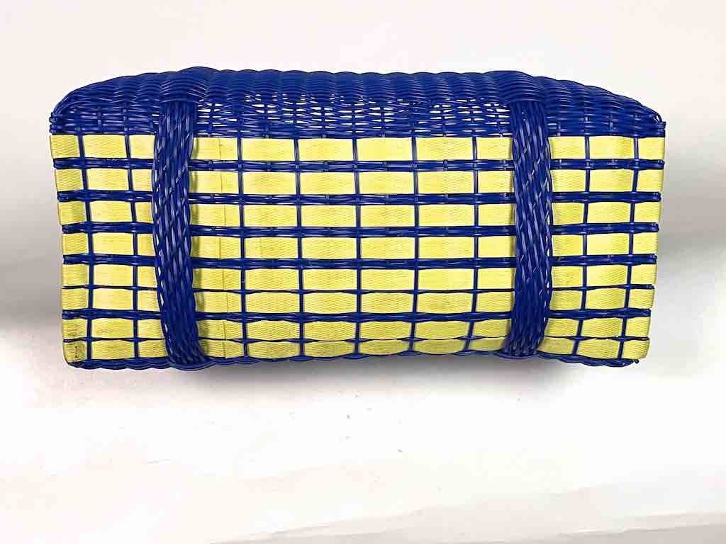 Large Deep Woven Recyclyed Plastic High Capacity Handbag - El Salvador