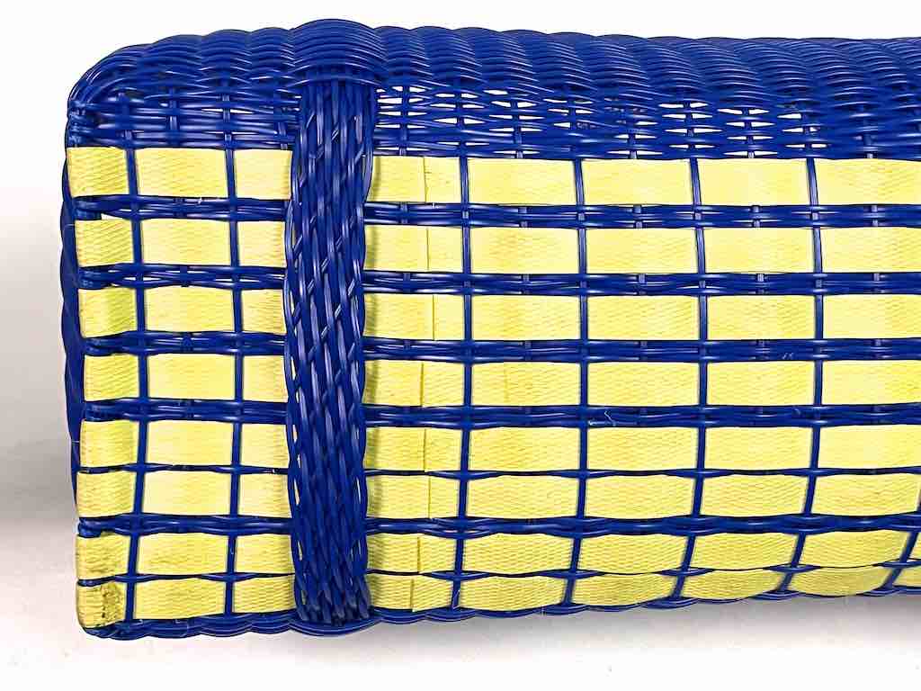 Large Deep Woven Recyclyed Plastic High Capacity Handbag - El Salvador
