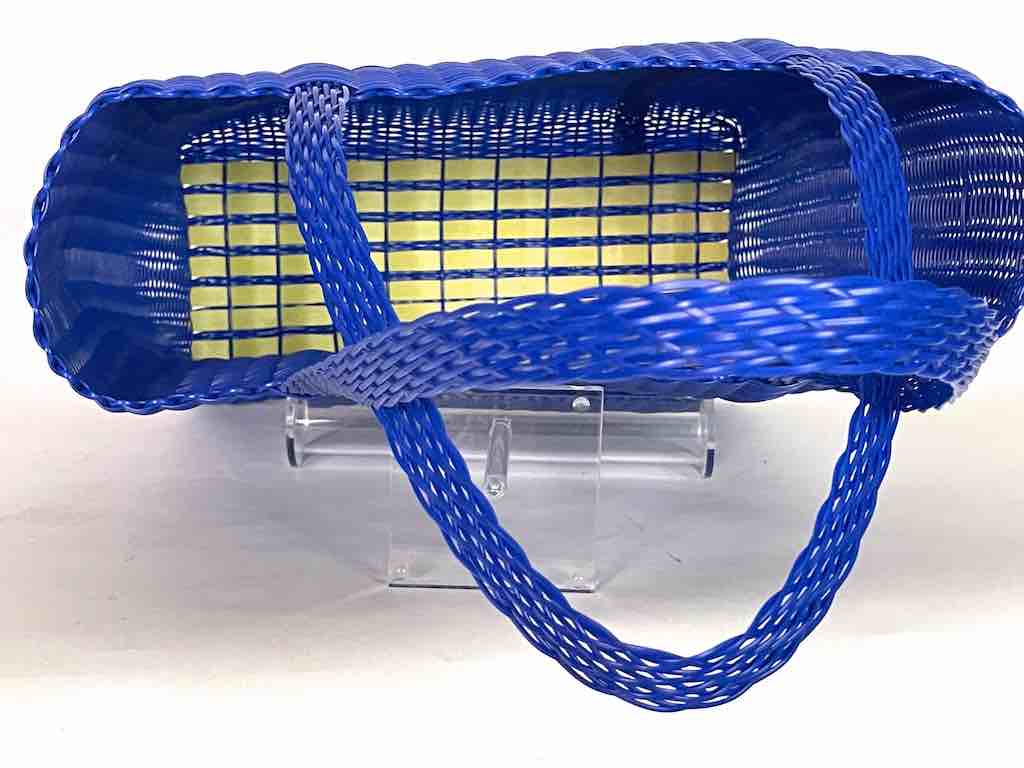 Large Deep Woven Recyclyed Plastic High Capacity Handbag - El Salvador