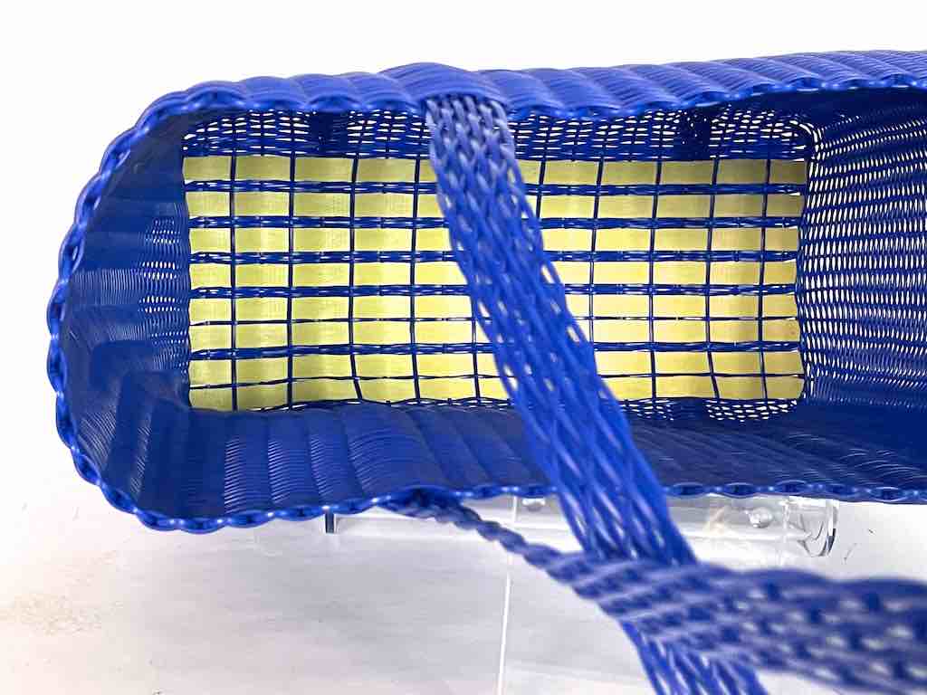 Large Deep Woven Recyclyed Plastic High Capacity Handbag - El Salvador