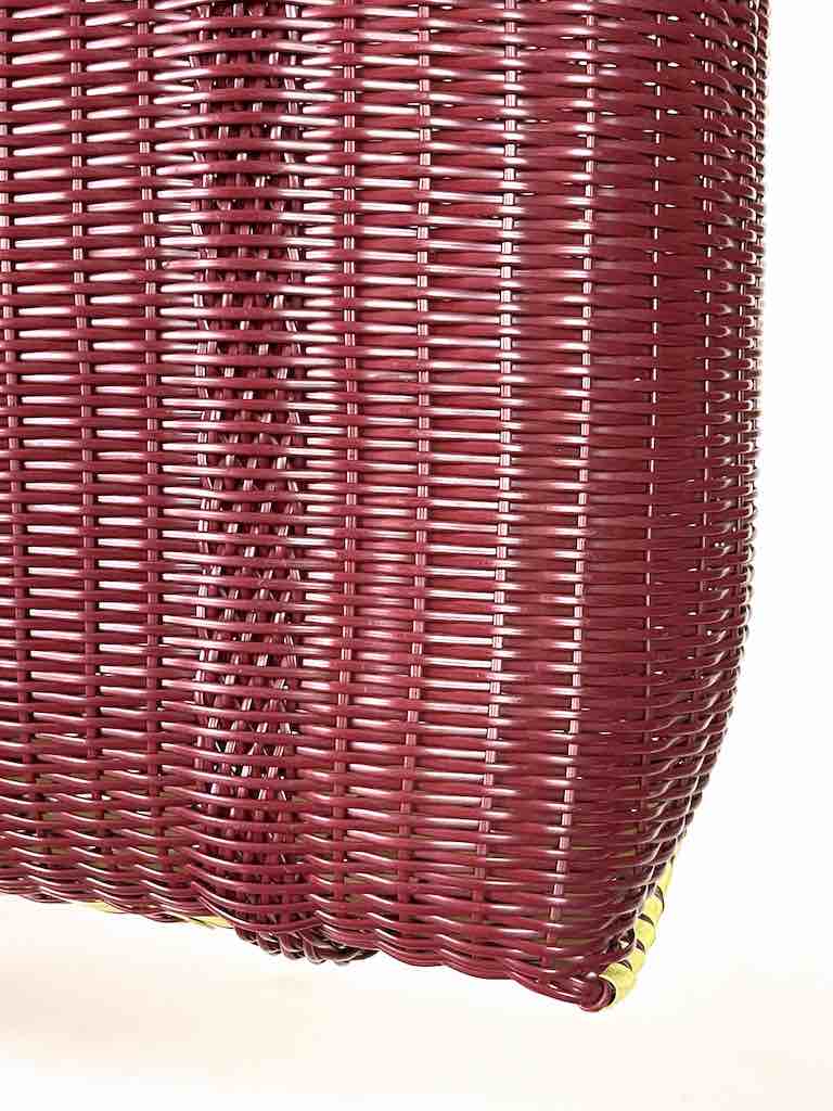 Large Deep Woven Recyclyed Plastic High Capacity Handbag - El Salvador