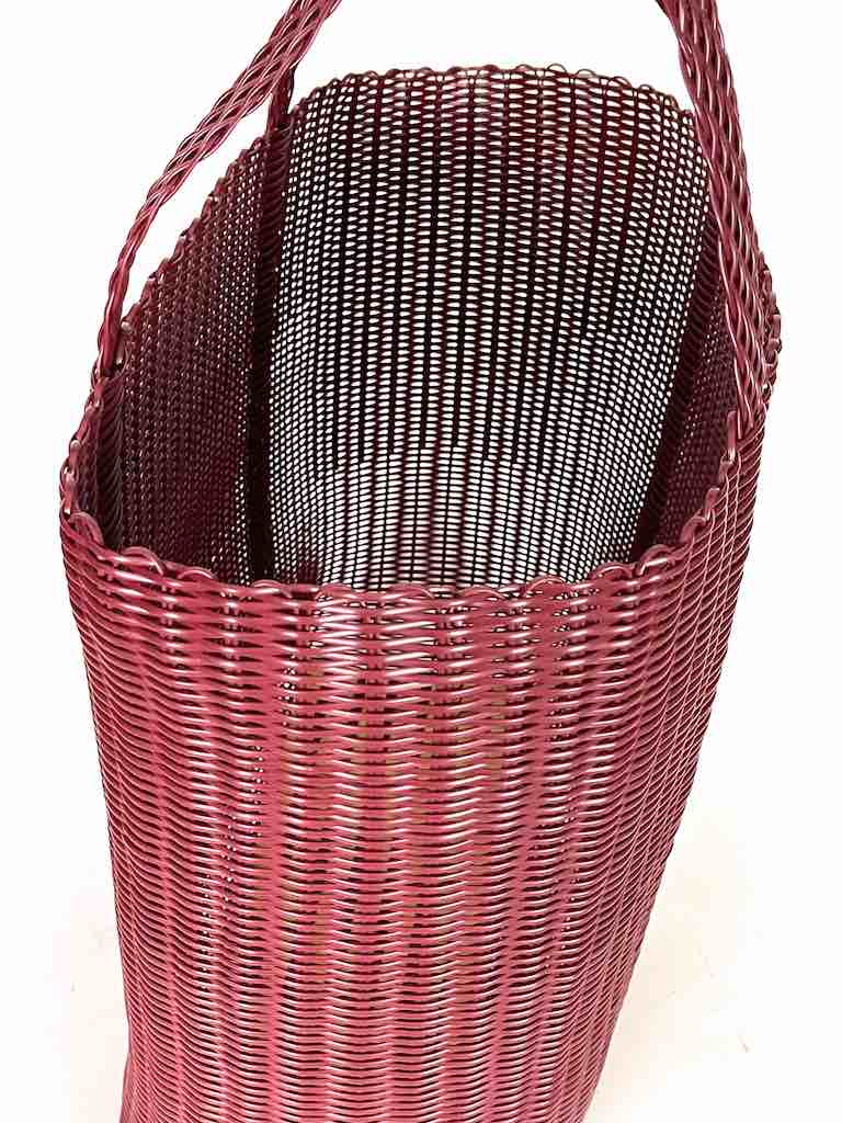 Large Deep Woven Recyclyed Plastic High Capacity Handbag - El Salvador