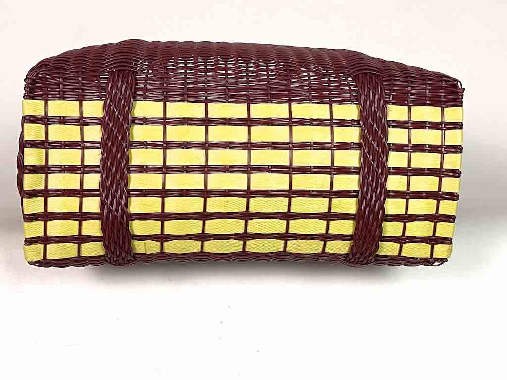 Large Deep Woven Recyclyed Plastic High Capacity Handbag - El Salvador