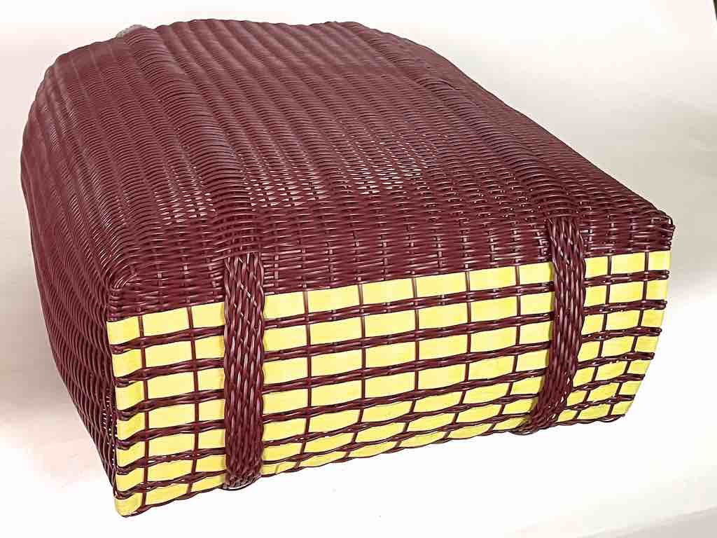 Large Deep Woven Recyclyed Plastic High Capacity Handbag - El Salvador