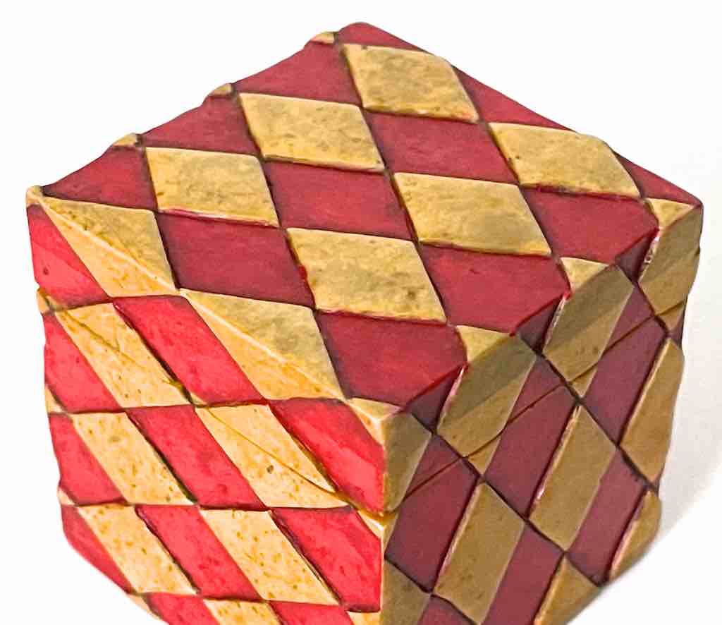 Harlequin Design Small Cube Soapstone Trinket Decor Box