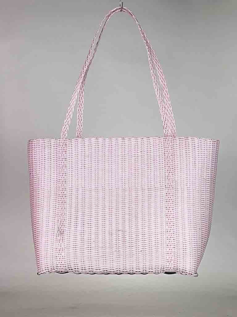Large Deep Woven Recyclyed Plastic High Capacity Handbag - El Salvador