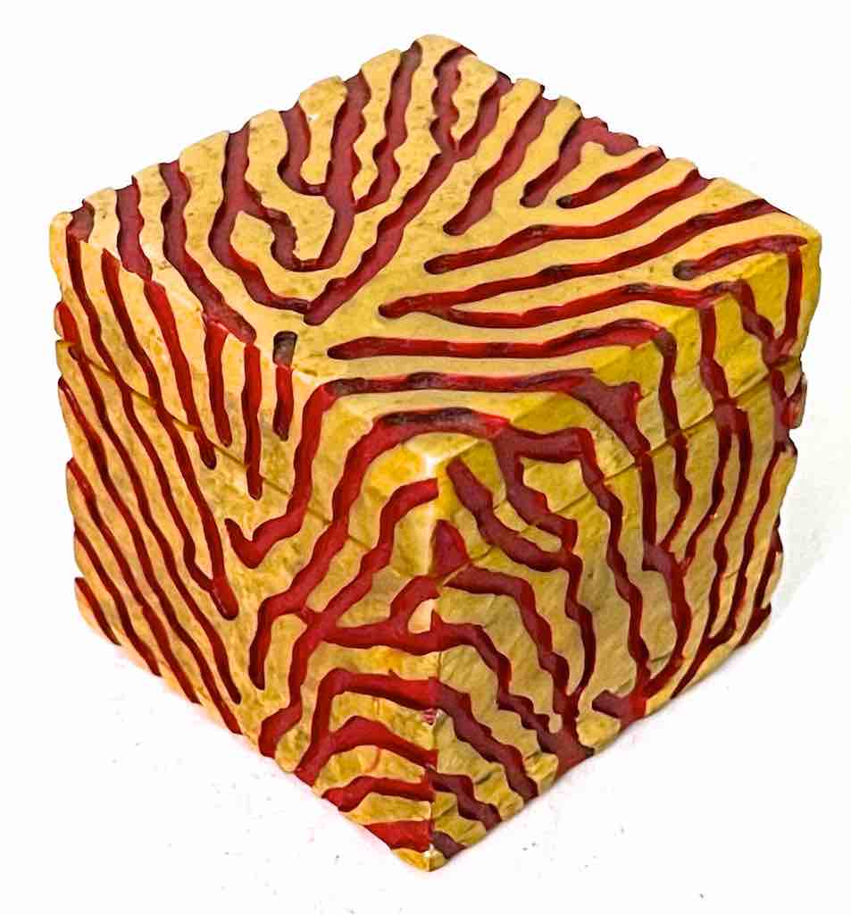 Zebra Motif Soapstone Trinket Decor Box