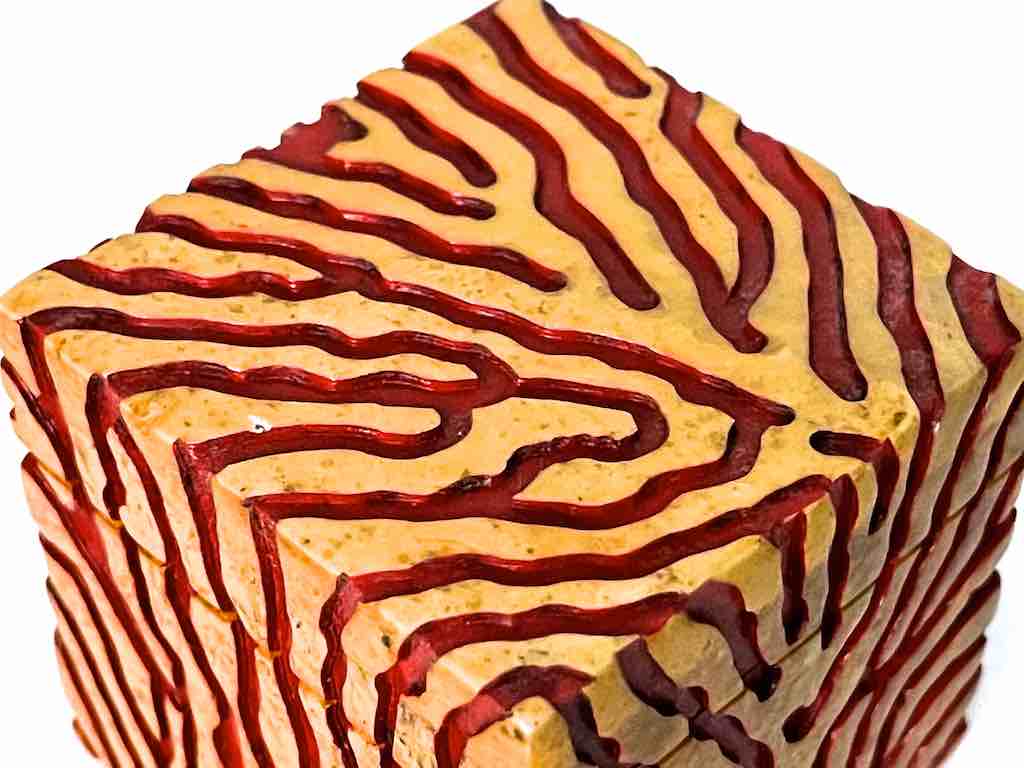 Zebra Motif Soapstone Trinket Decor Box