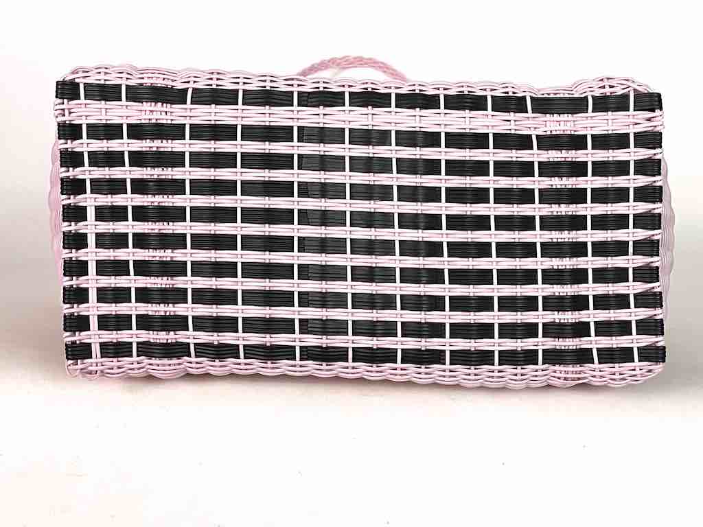Large Deep Woven Recyclyed Plastic High Capacity Handbag - El Salvador