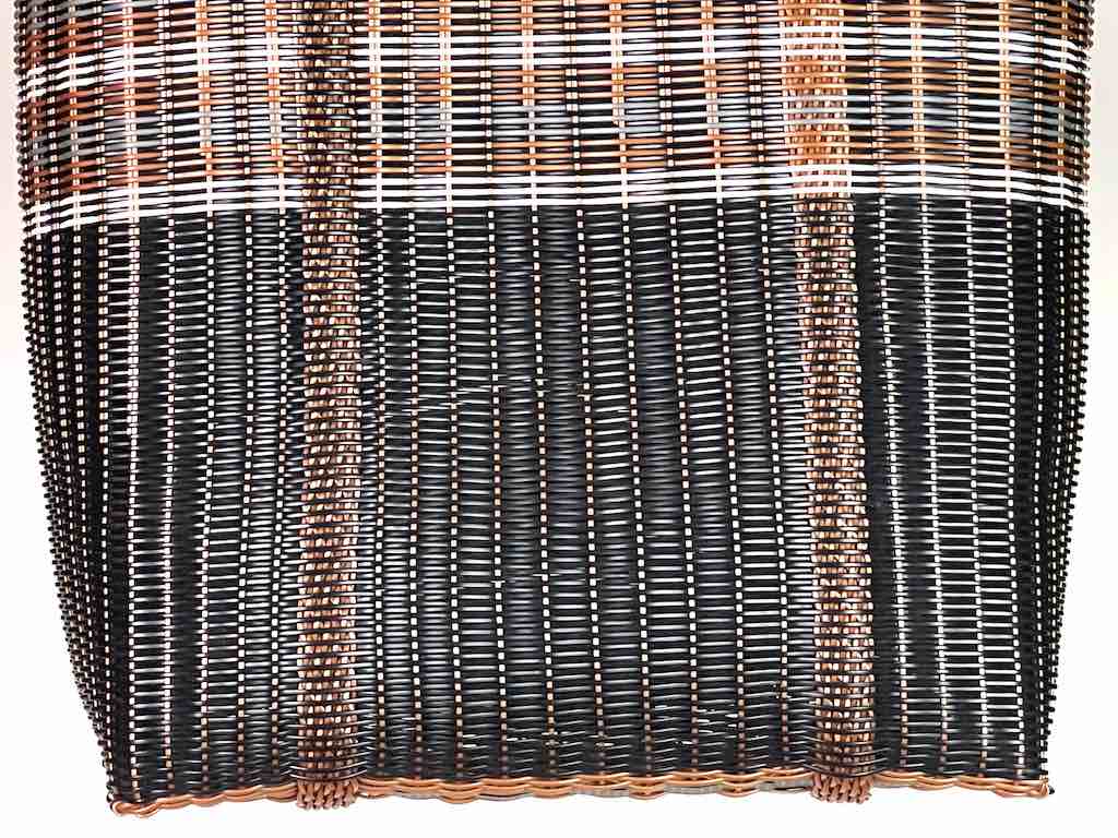 Large Deep Woven Recyclyed Plastic High Capacity Handbag - El Salvador