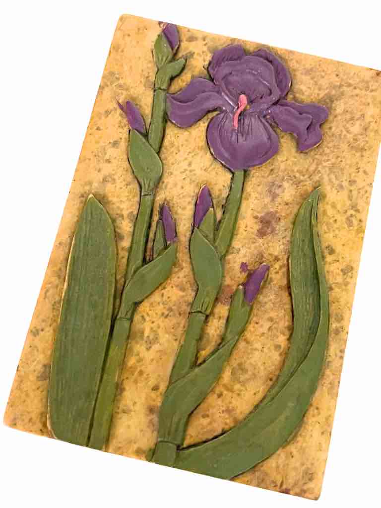 Orchid Design Small Rectangle Soapstone Trinket Decor Box