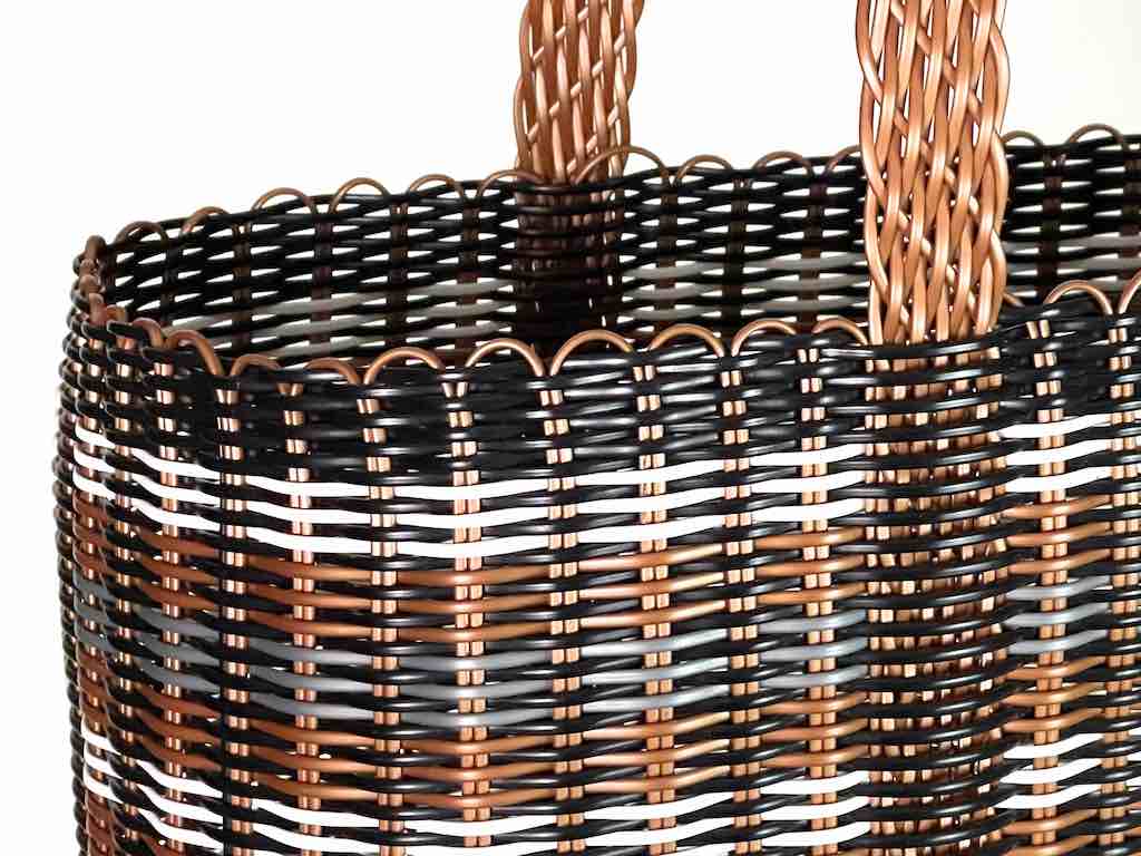 Large Deep Woven Recyclyed Plastic High Capacity Handbag - El Salvador