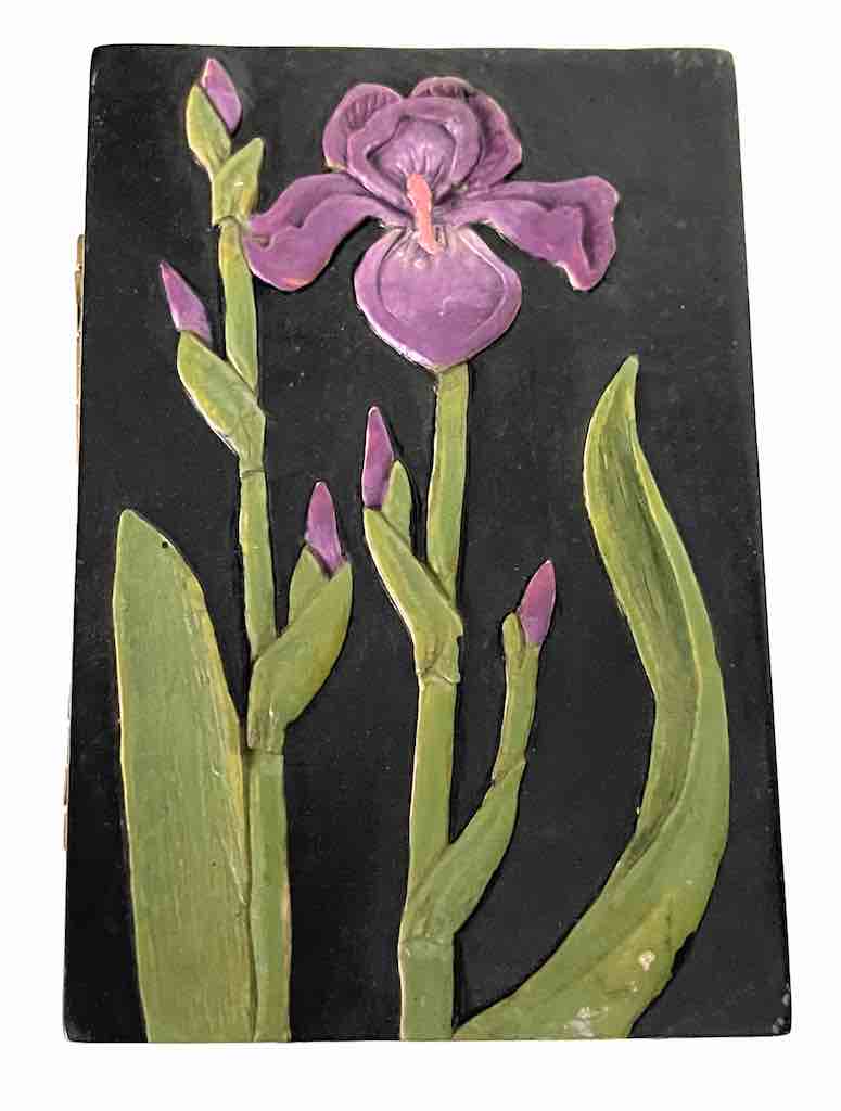 Orchid Design Small Rectangle Soapstone Trinket Decor Box