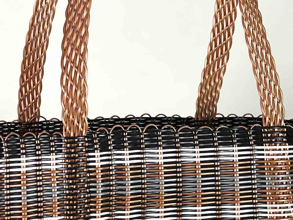 Large Deep Woven Recyclyed Plastic High Capacity Handbag - El Salvador