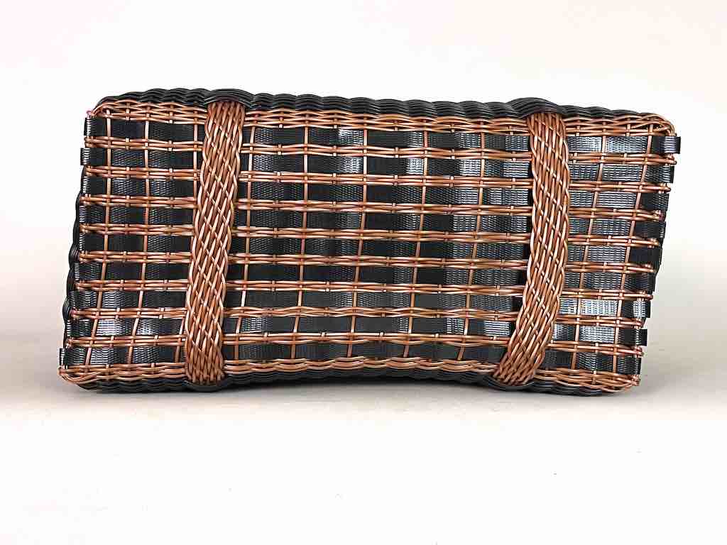 Large Deep Woven Recyclyed Plastic High Capacity Handbag - El Salvador